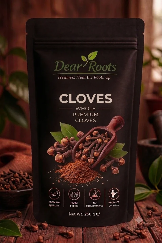 Aromatic whole cloves representing the rich flavour of authentic Kerala spices